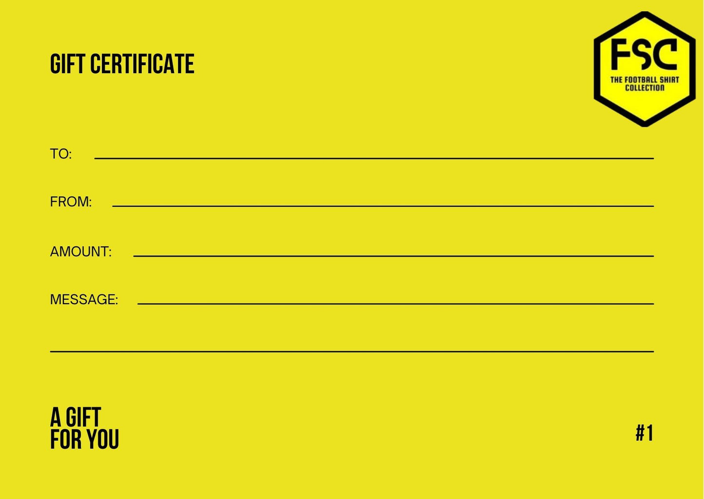 The Football Shirt Collection Gift Card
