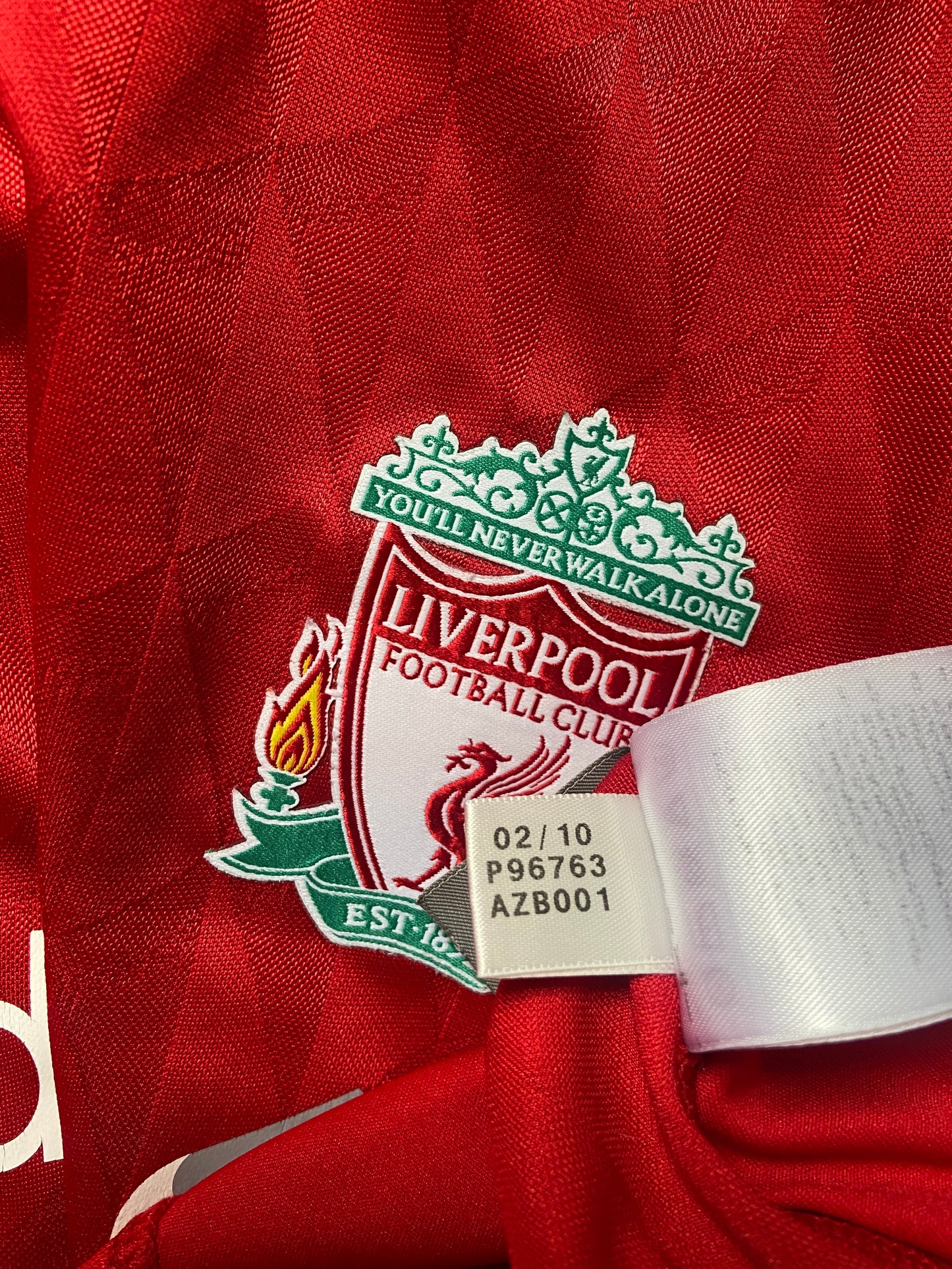 Original Liverpool FC 2010/11 Adidas Home Football Shirt Size Medium