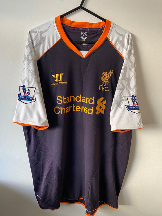 Original Liverpool FC Suarez #7 Warrior Third Football Shirt Size XL