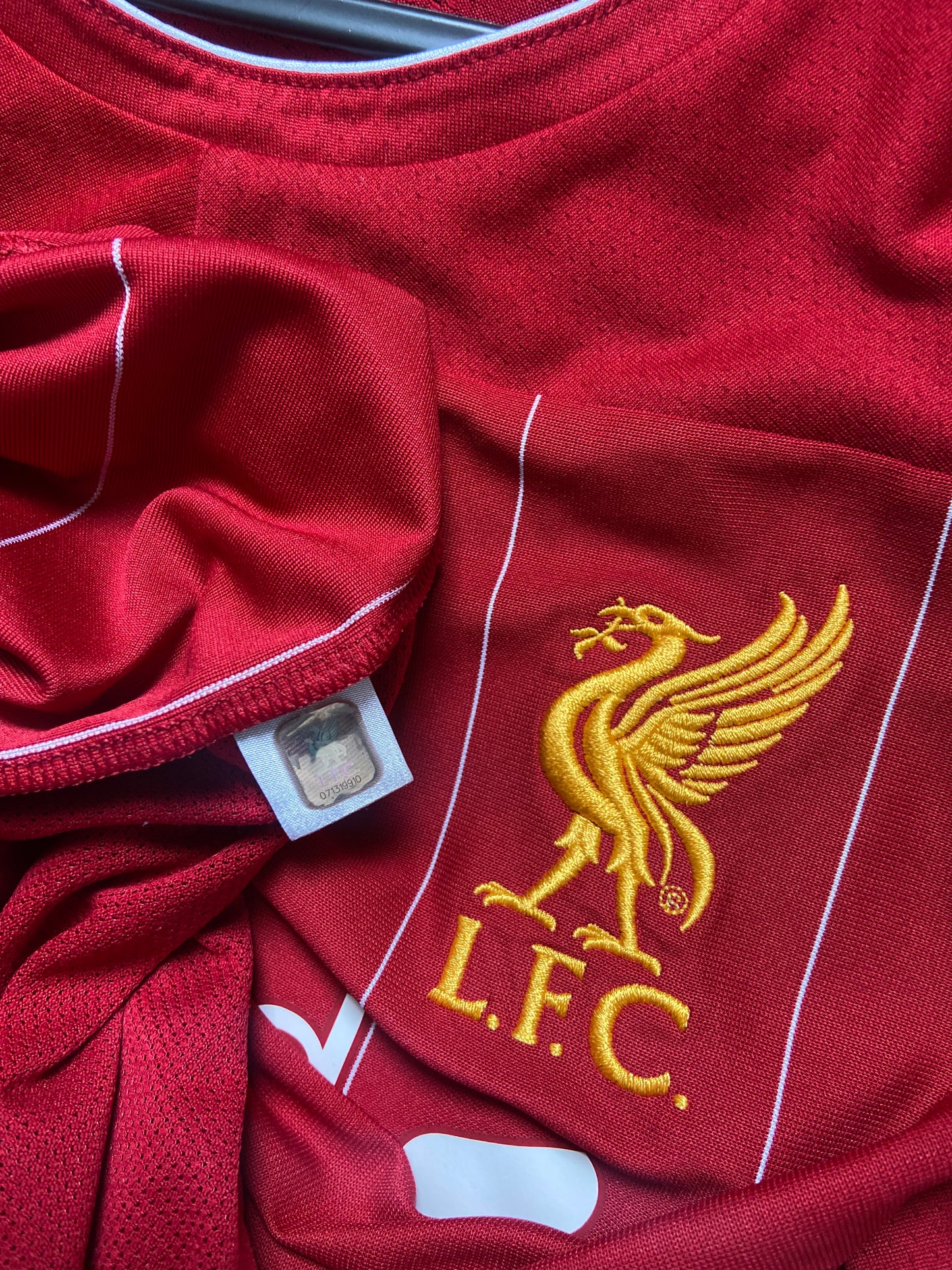 Original Liverpool FC 2019/20 New Balance Football Home Shirt Men's Size Medium