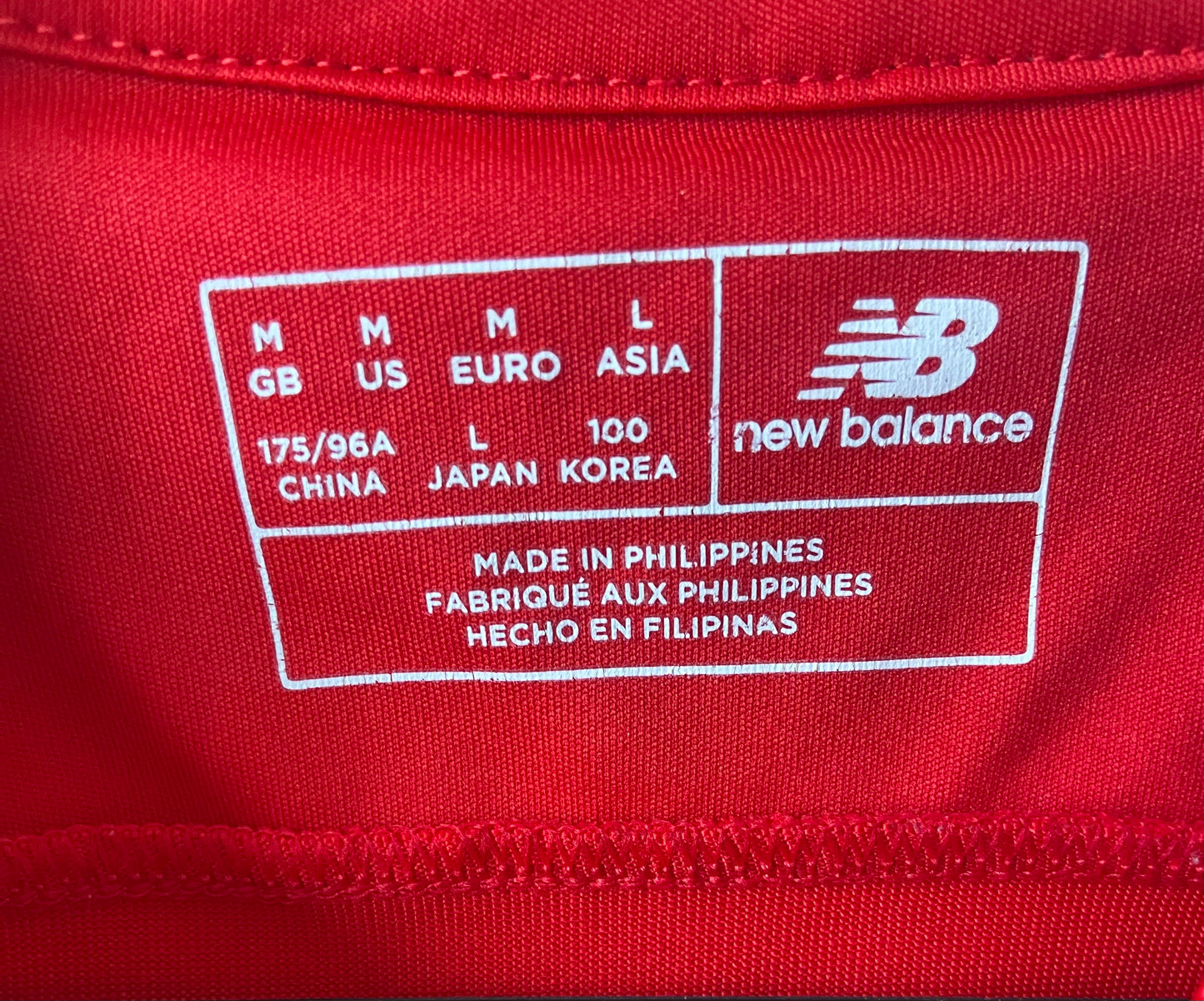 Original Liverpool FC 2016-17 New Balance Home Football Shirt Size Medium