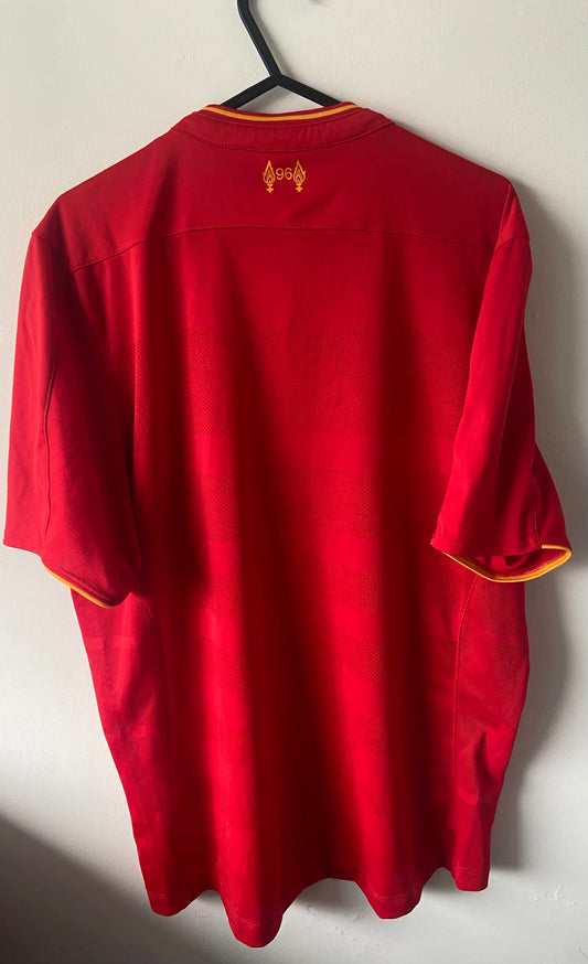 Original Liverpool FC 2016-17 New Balance Home Football Shirt Size Medium