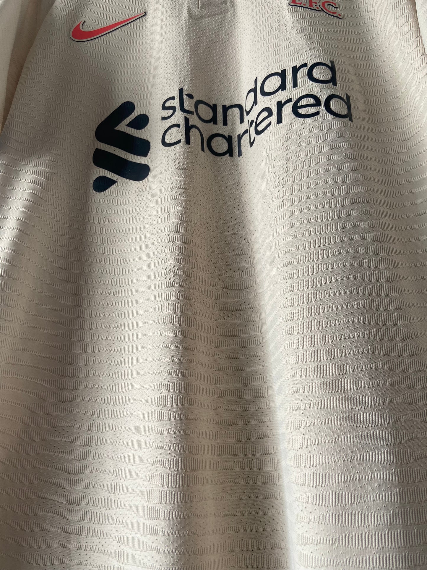 Authentic Liverpool FC 2021/22 Cream Nike Away Football Shirt Men’s Large - player issue quality