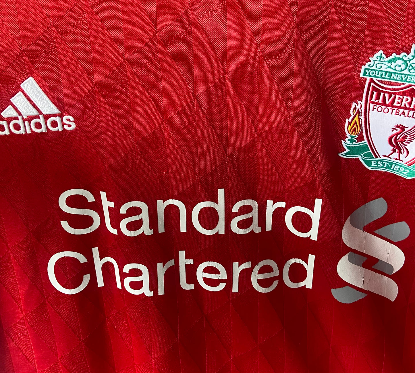 Original Liverpool FC 2010/11 Adidas Home Football Shirt Size Medium