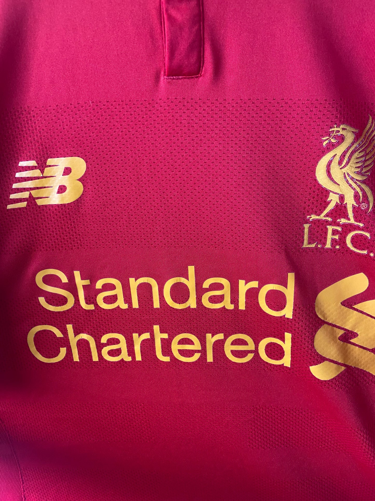 Original Liverpool FC 2016-17 New Balance Home Football Shirt Size Medium