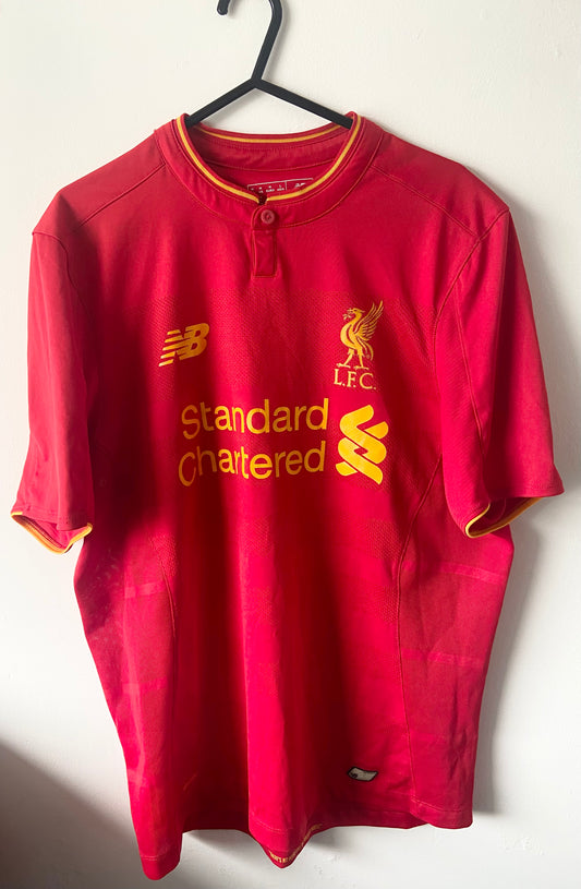 Original Liverpool FC 2016-17 New Balance Home Football Shirt Size Medium