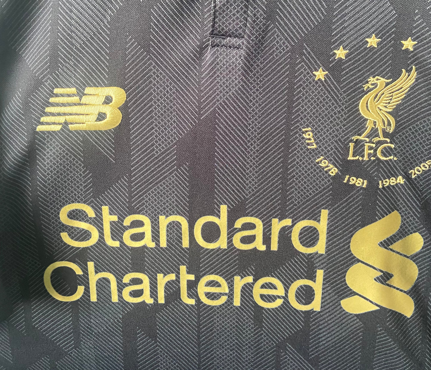 Original Liverpool 2018/19 6 Times European Football Shirt New Balance Size Medium