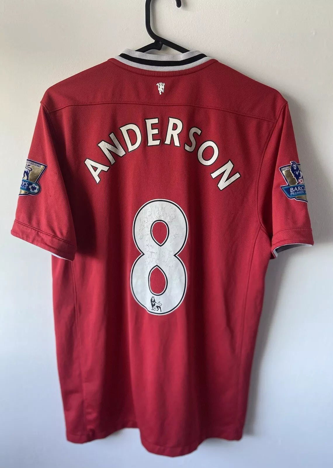 Manchester United 2011/12 Nike Home Shirt Anderson #8 Men’s Size Medium