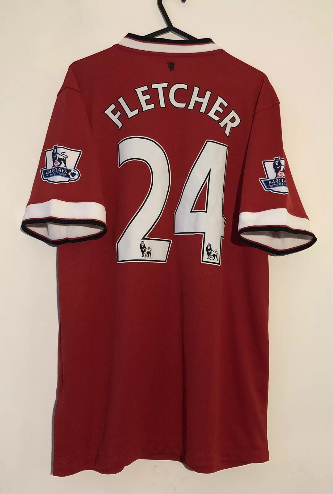 Manchester United Football Shirt 2014/15 Home (M) Fletcher #24