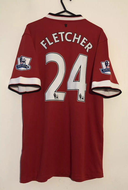 Manchester United Football Shirt 2014/15 Home (M) Fletcher #24