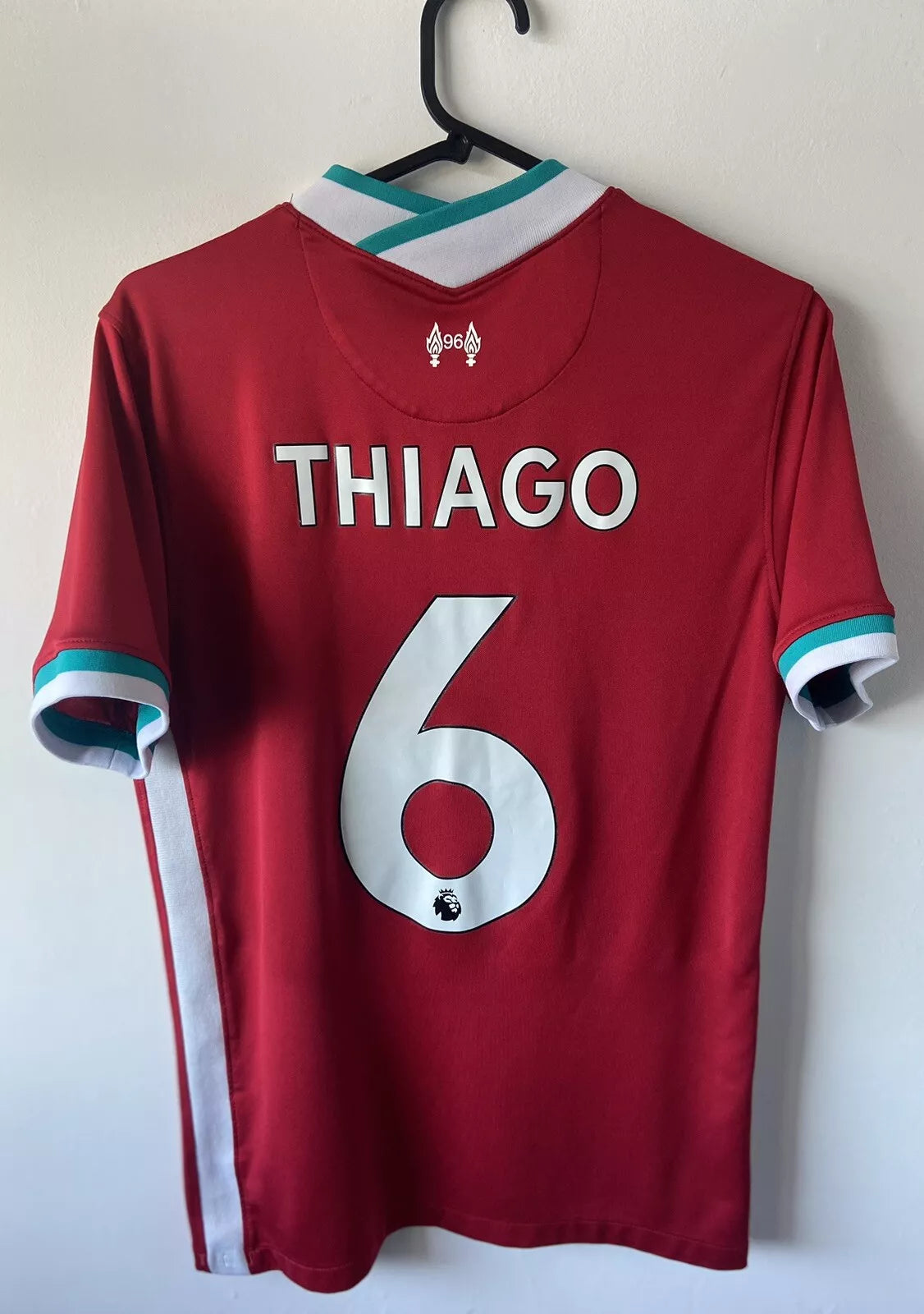 Liverpool FC 2020/21 Home Shirt - Thiago #6 Small Men’s