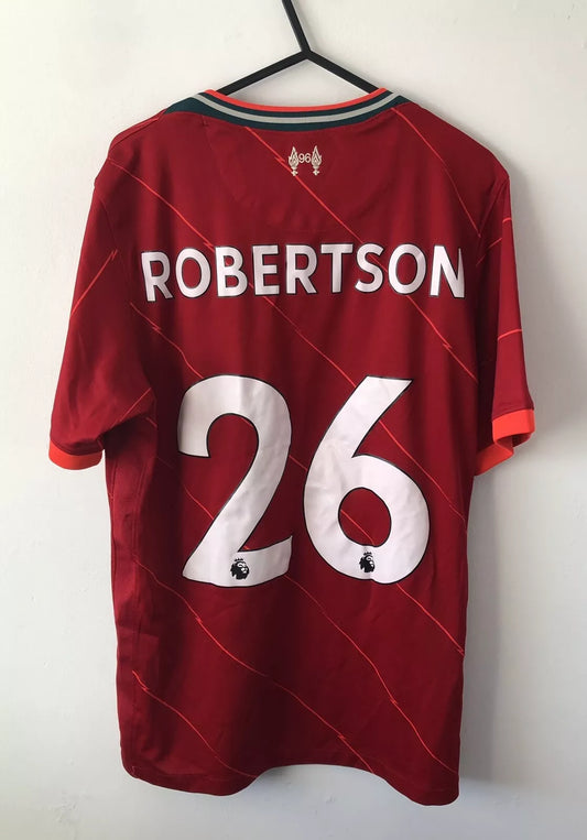 Liverpool FC 2021/22 Home Football Shirt Robertson #26 Men’s Small