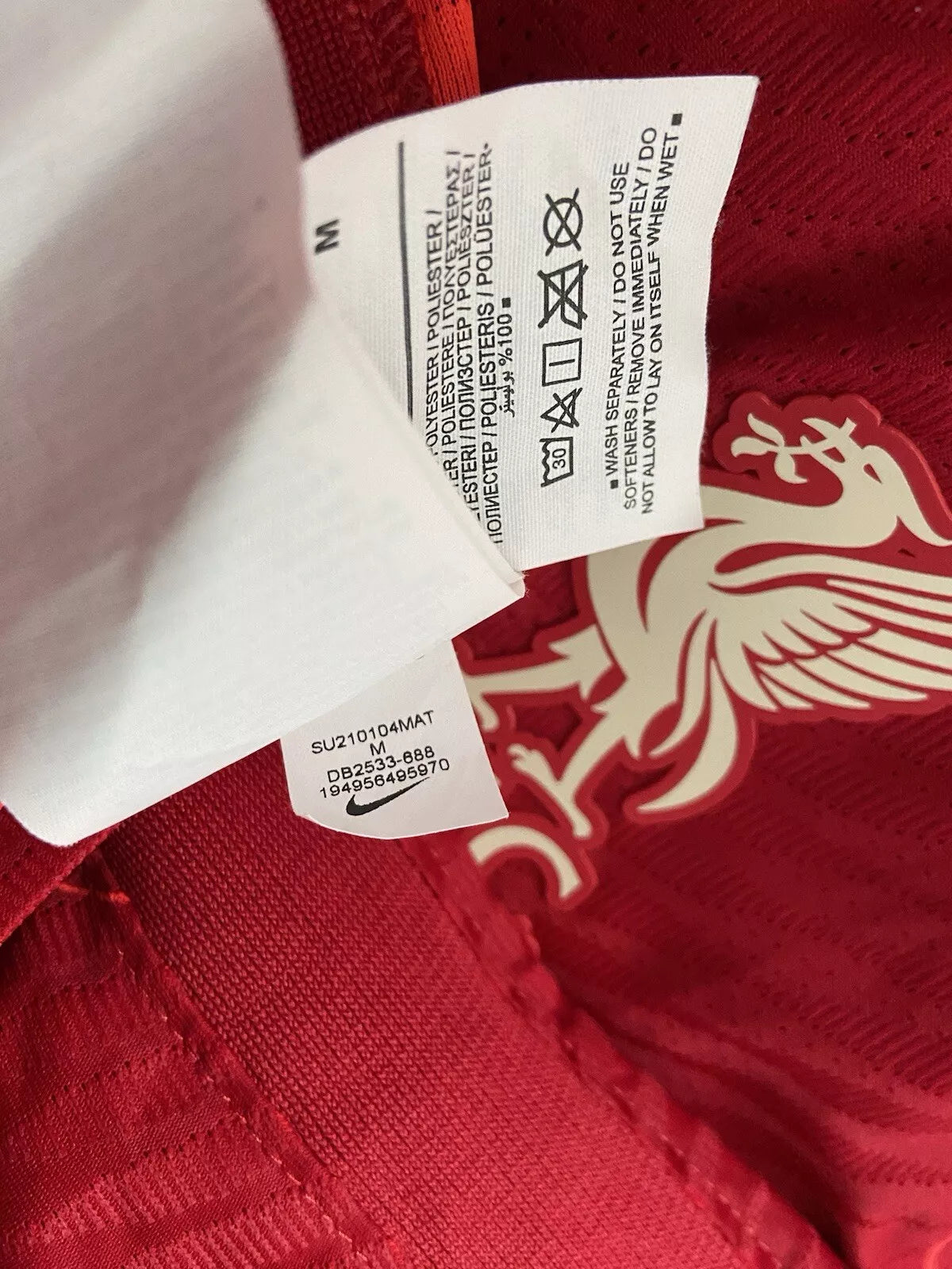 Mens Nike Player Issue Liverpool Home Shirt #Virgil 4 2021/22 Size Medium