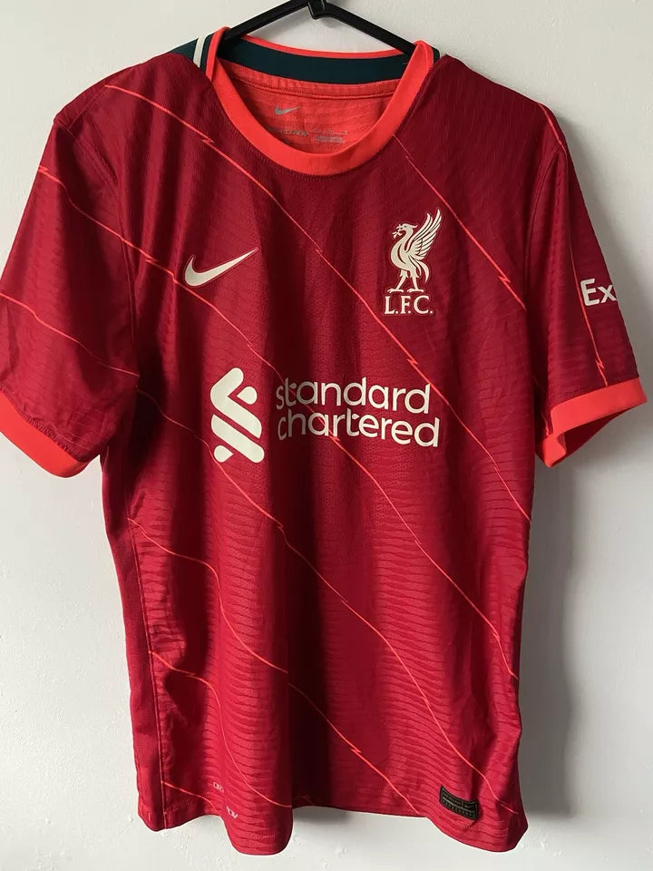 Mens Nike Player Issue Liverpool Home Shirt #Virgil 4 2021/22 Size Medium