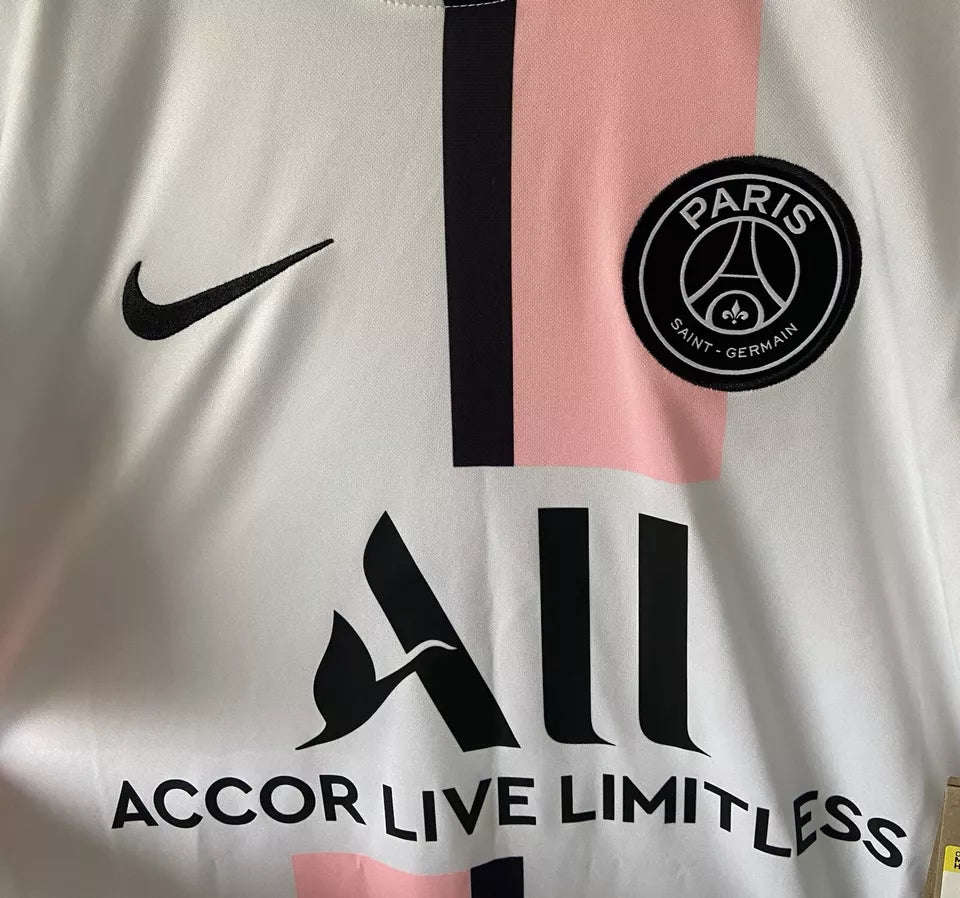 Paris Saint German PSG Pink Nike Away Shirt 2021/22 Kimpembe #3 Size Small BNWT