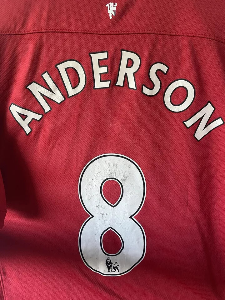 Manchester United 2011/12 Nike Home Shirt Anderson #8 Men’s Size Medium