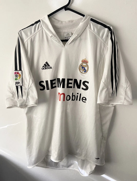 Real Madrid 2004/05 Adidas Home Shirt Adults Large