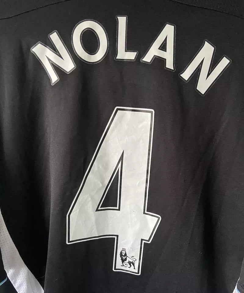 Newcastle United Home Football Shirt 2007/09 Nolan #4 Size Large
