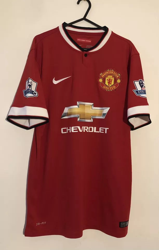 Manchester United Football Shirt 2014/15 Home (M) Fletcher #24