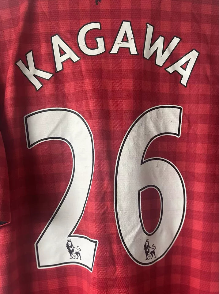 Manchester United 2012-2013 Home Shirt #26 Shinji Kagawa Nike AON Size Medium