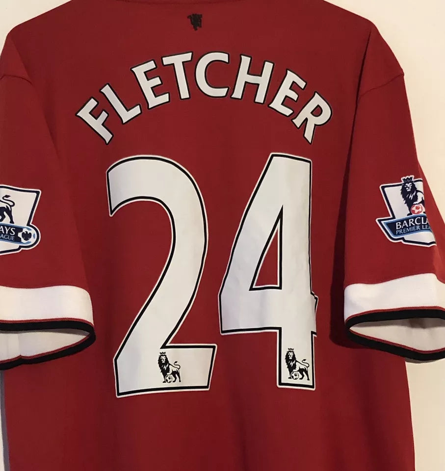 Manchester United Football Shirt 2014/15 Home (M) Fletcher #24