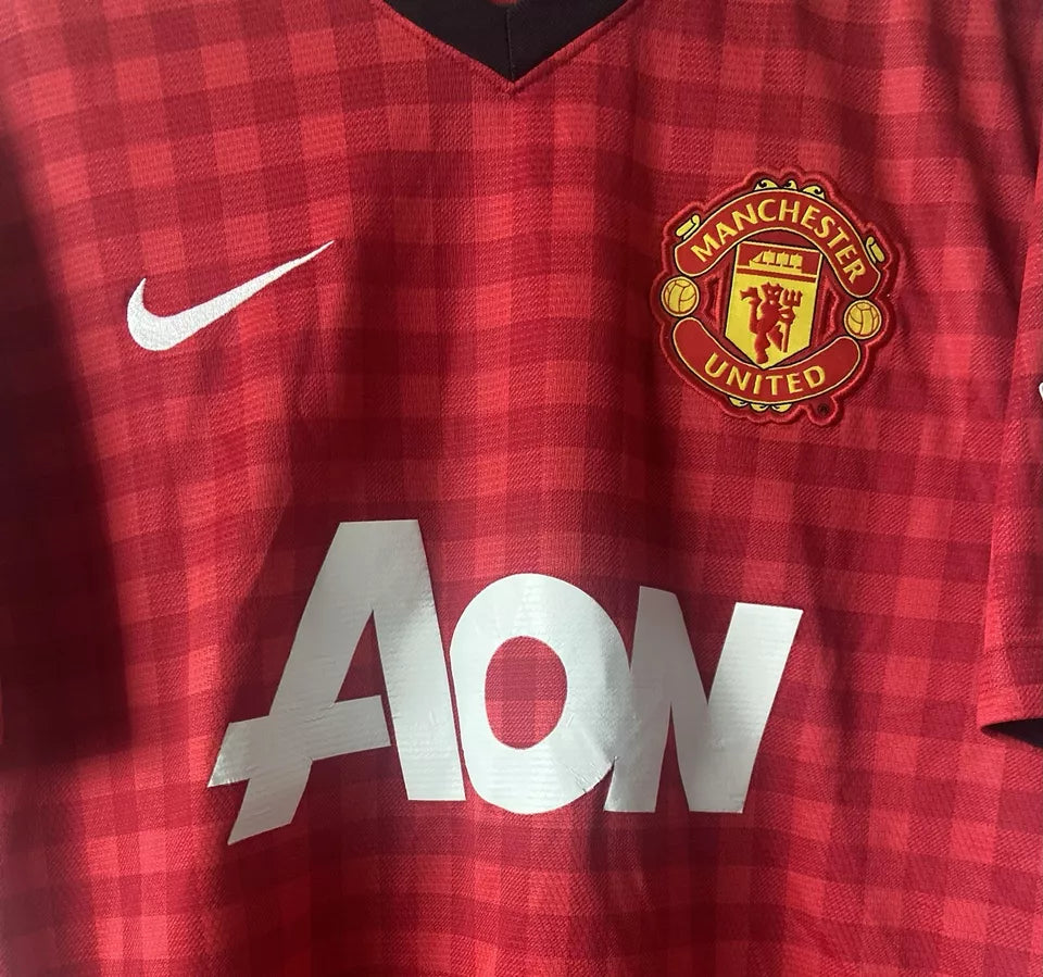 Manchester United 2012-2013 Home Shirt #26 Shinji Kagawa Nike AON Size Medium