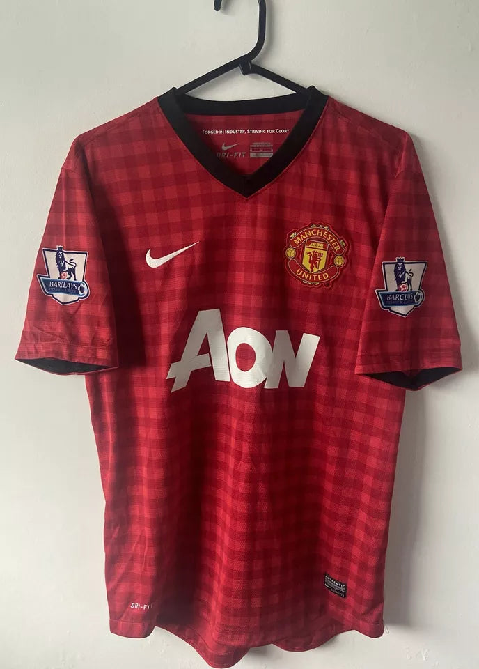 Manchester United 2012-2013 Home Shirt #26 Shinji Kagawa Nike AON Size Medium