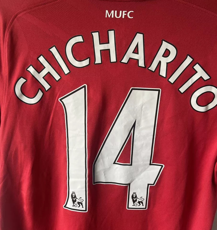Manchester United Home Women’s Football Shirt 2010/11 Size M Chicharito #14