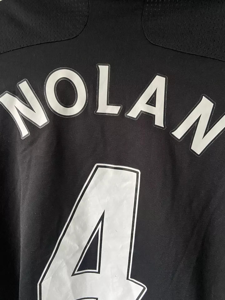 Newcastle United Home Football Shirt 2007/09 Nolan #4 Size Large