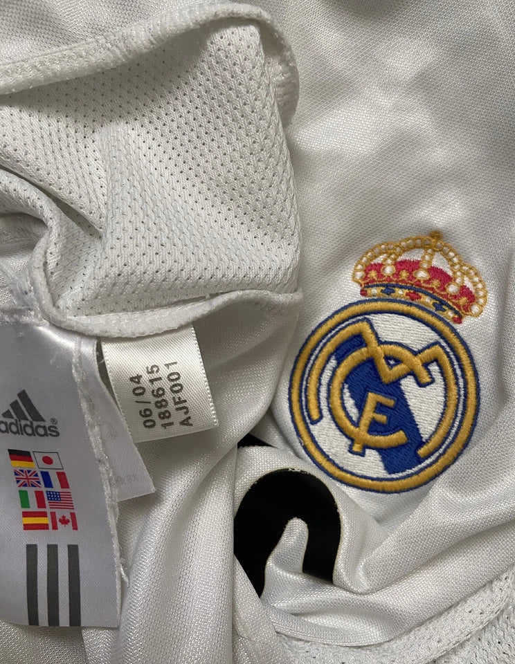 Real Madrid 2004/05 Adidas Home Shirt Adults Large