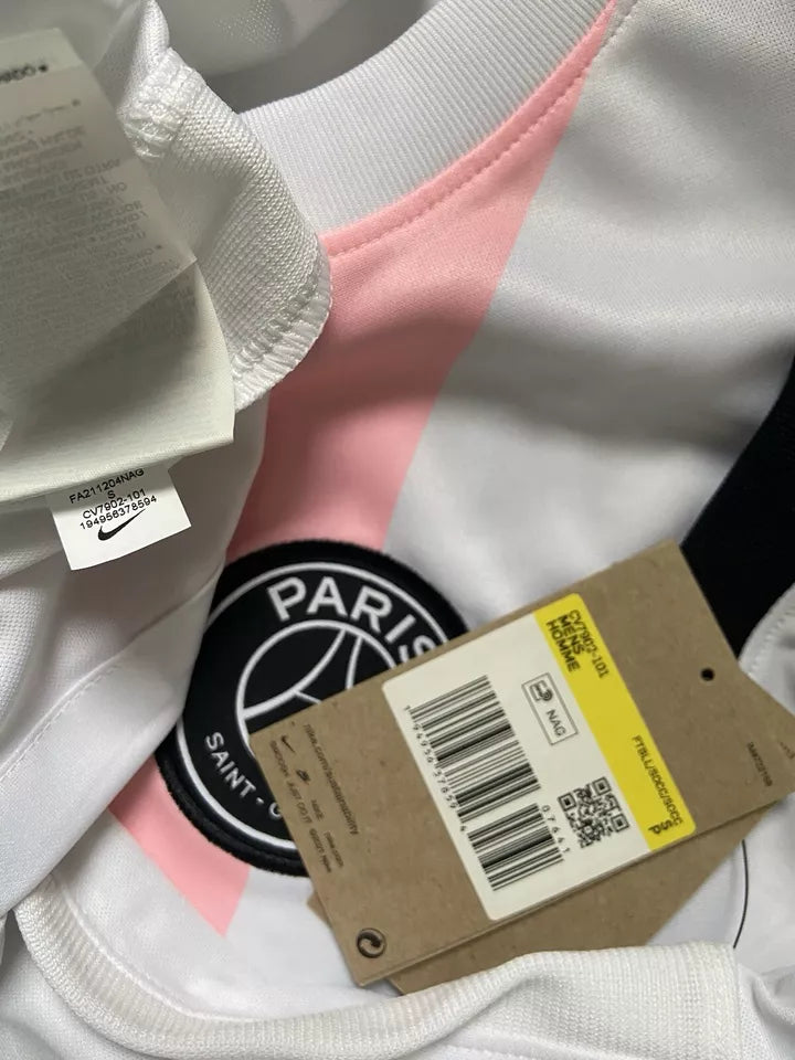 Paris Saint German PSG Pink Nike Away Shirt 2021/22 Kimpembe #3 Size Small BNWT