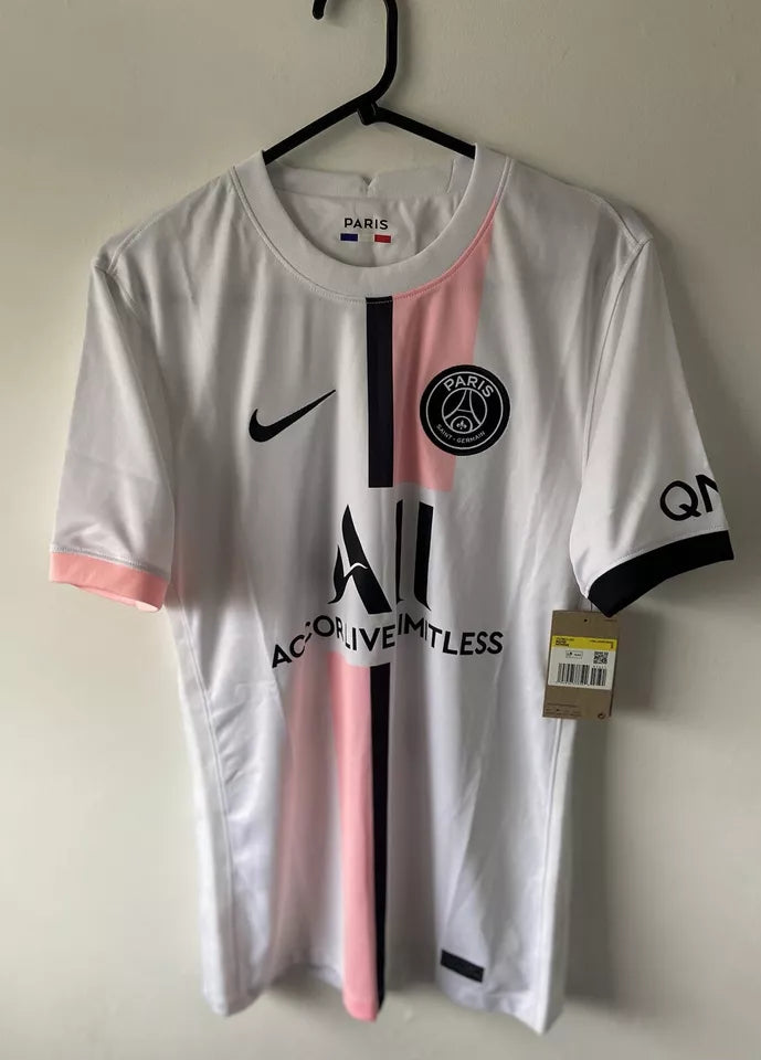 Paris Saint German PSG Pink Nike Away Shirt 2021/22 Kimpembe #3 Size Small BNWT