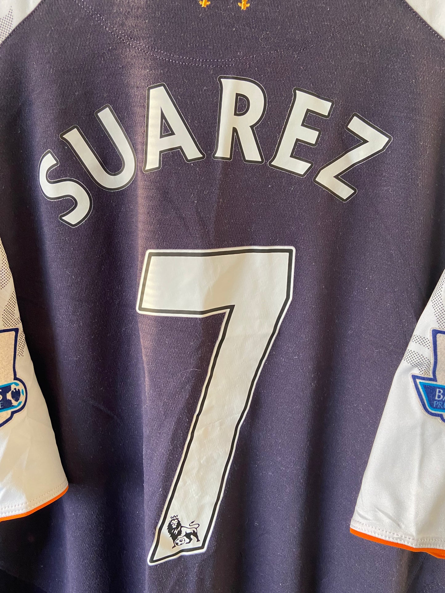 Original Liverpool FC Suarez #7 Warrior Third Football Shirt Size XL