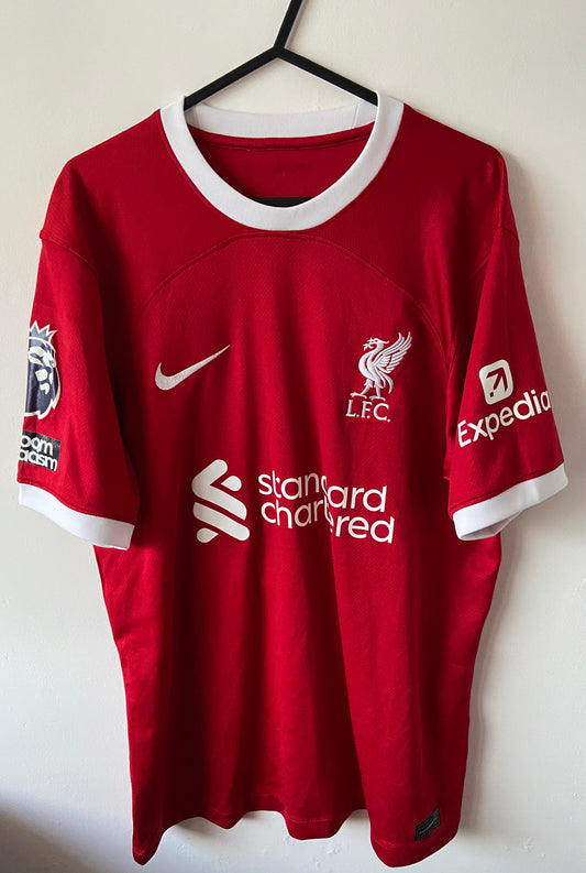 Liverpool 2023/24 Home Original Nike Football Shirt Szoboszlai #8 Size Medium