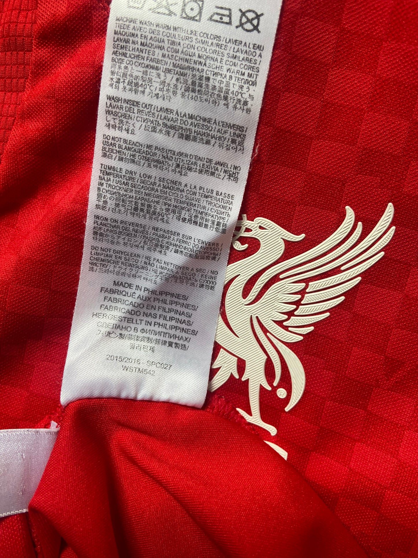 Original Liverpool FC 2015/16 New Balance Football Home Shirt Men's Size Medium