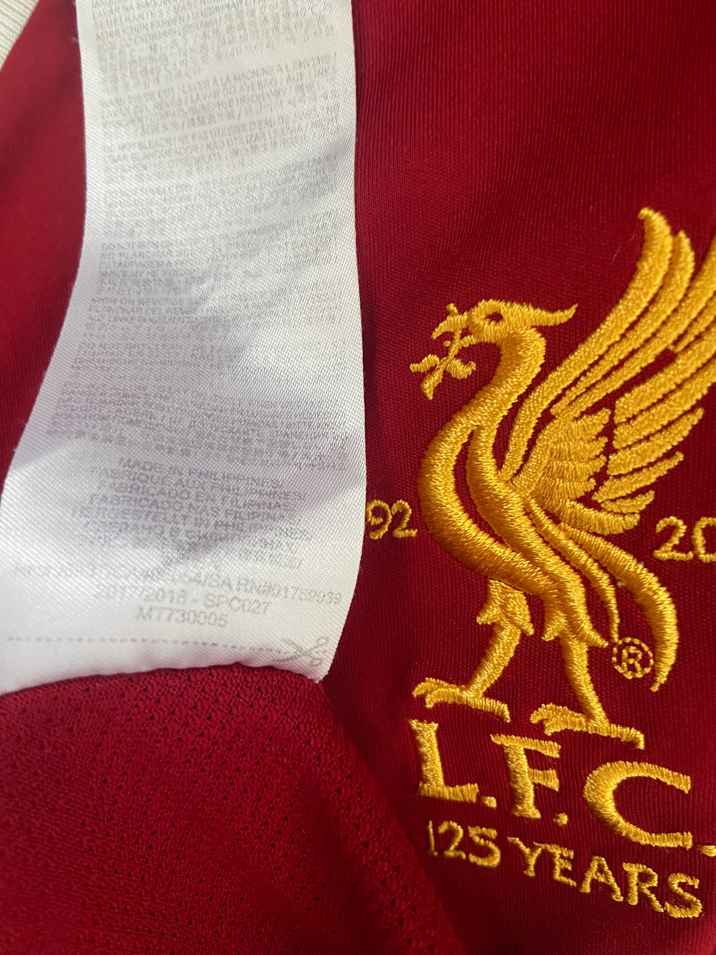 Liverpool Football Club 2017/18 Home Football Shirt New Balance Size Medium