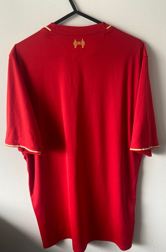 Original Liverpool FC 2015/16 New Balance Football Home Shirt Men's Size Medium