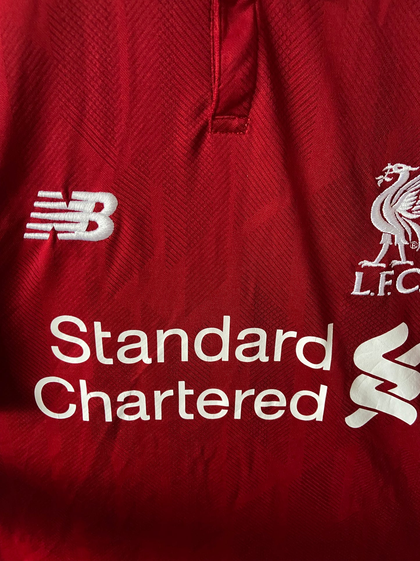 Original Liverpool FC 2018/19 New Balance Home Shirt Firmino #9 Size Large