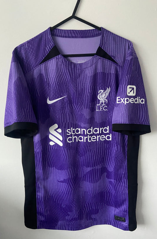 Original Liverpool FC 2023/24 Nike Purple Third Shirt Size Small