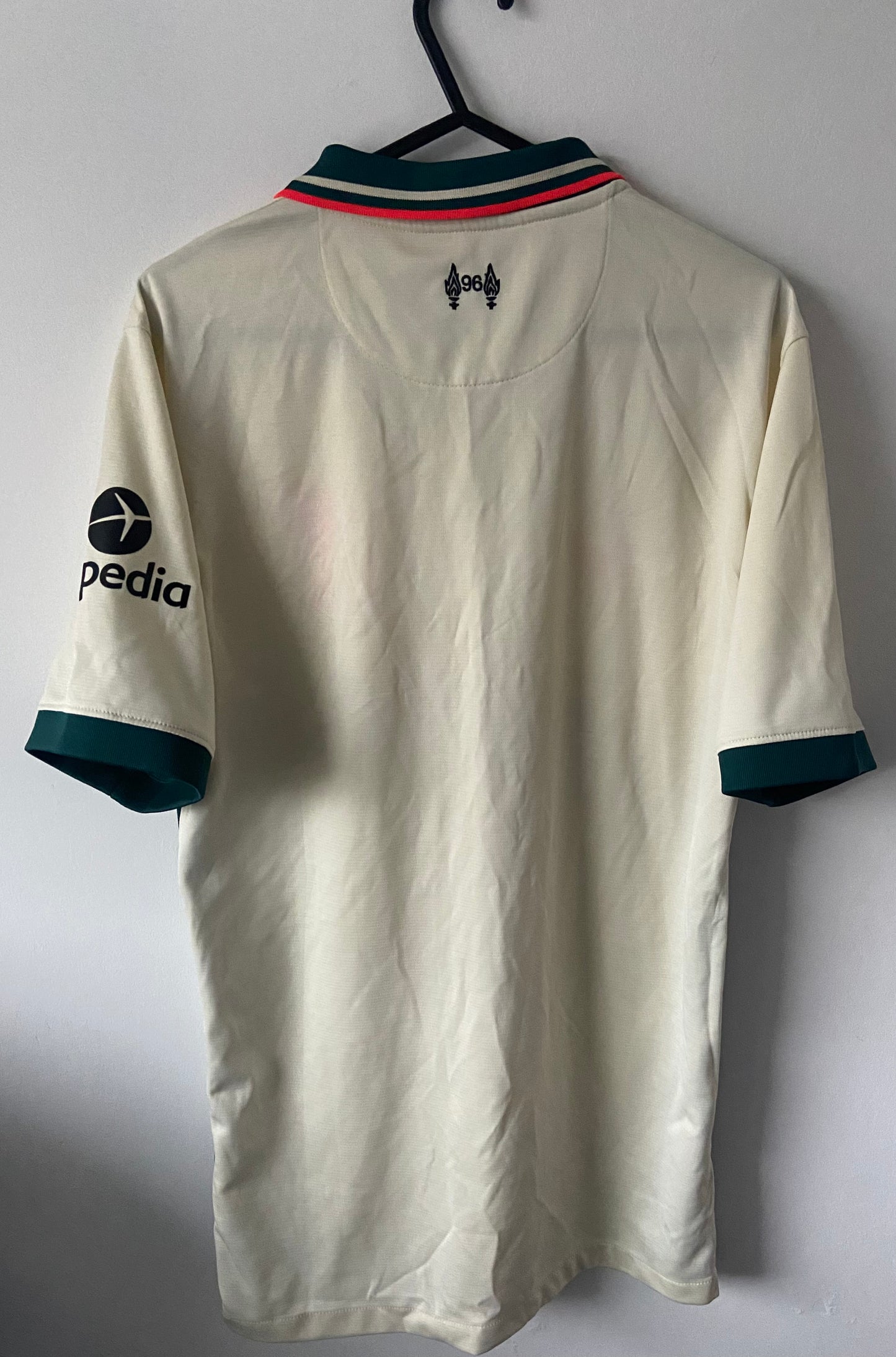 Liverpool FC 2021/22 Cream Nike Away Football Shirt Men’s Small
