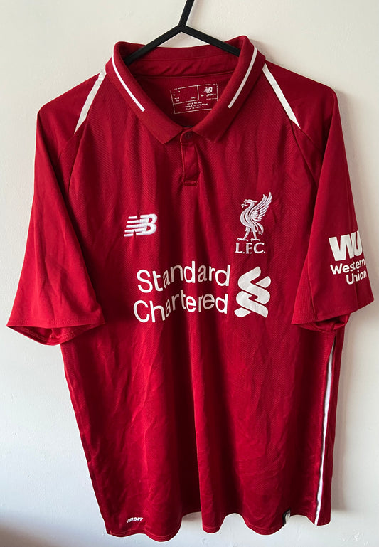 Original Liverpool FC 2018/19 New Balance Home Shirt Firmino #9 Size Large