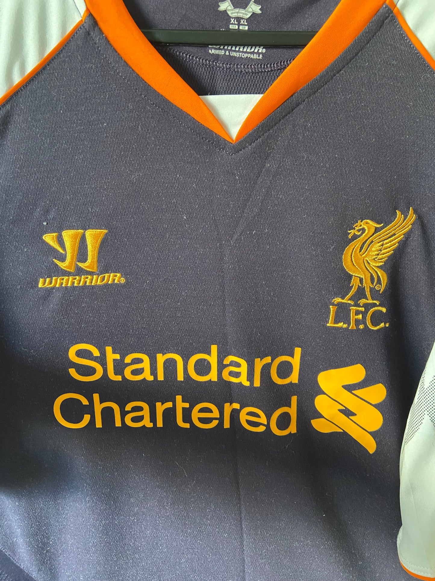 Original Liverpool FC Suarez #7 Warrior Third Football Shirt Size XL