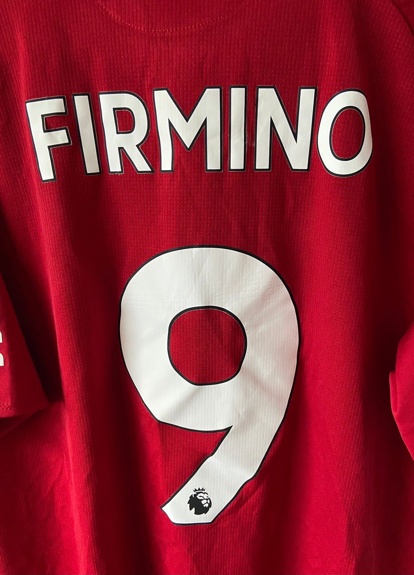 Original Liverpool FC 2018/19 New Balance Home Shirt Firmino #9 Size Large