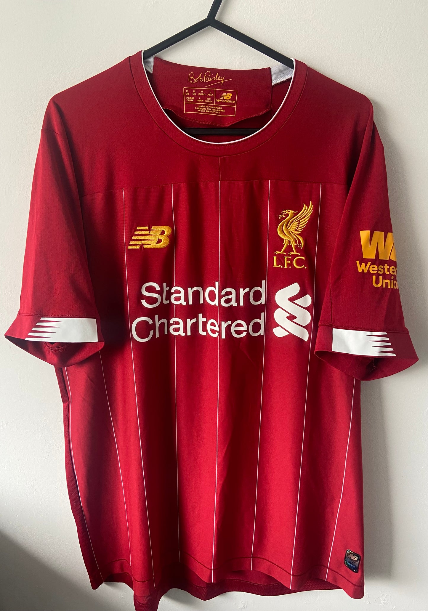 Original Liverpool FC 2019/20 New Balance Football Home Shirt Men's Size Medium