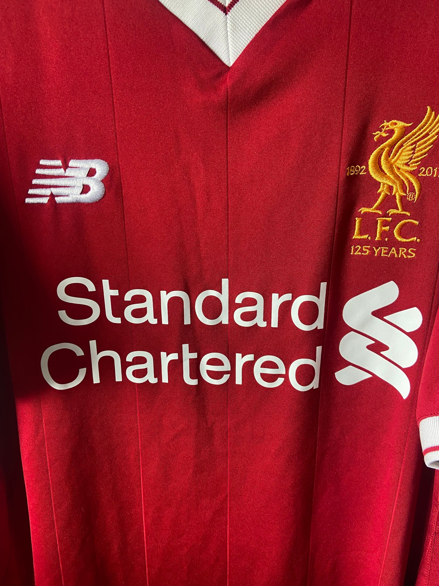 Liverpool Football Club 2017/18 Home Football Shirt New Balance Size Medium