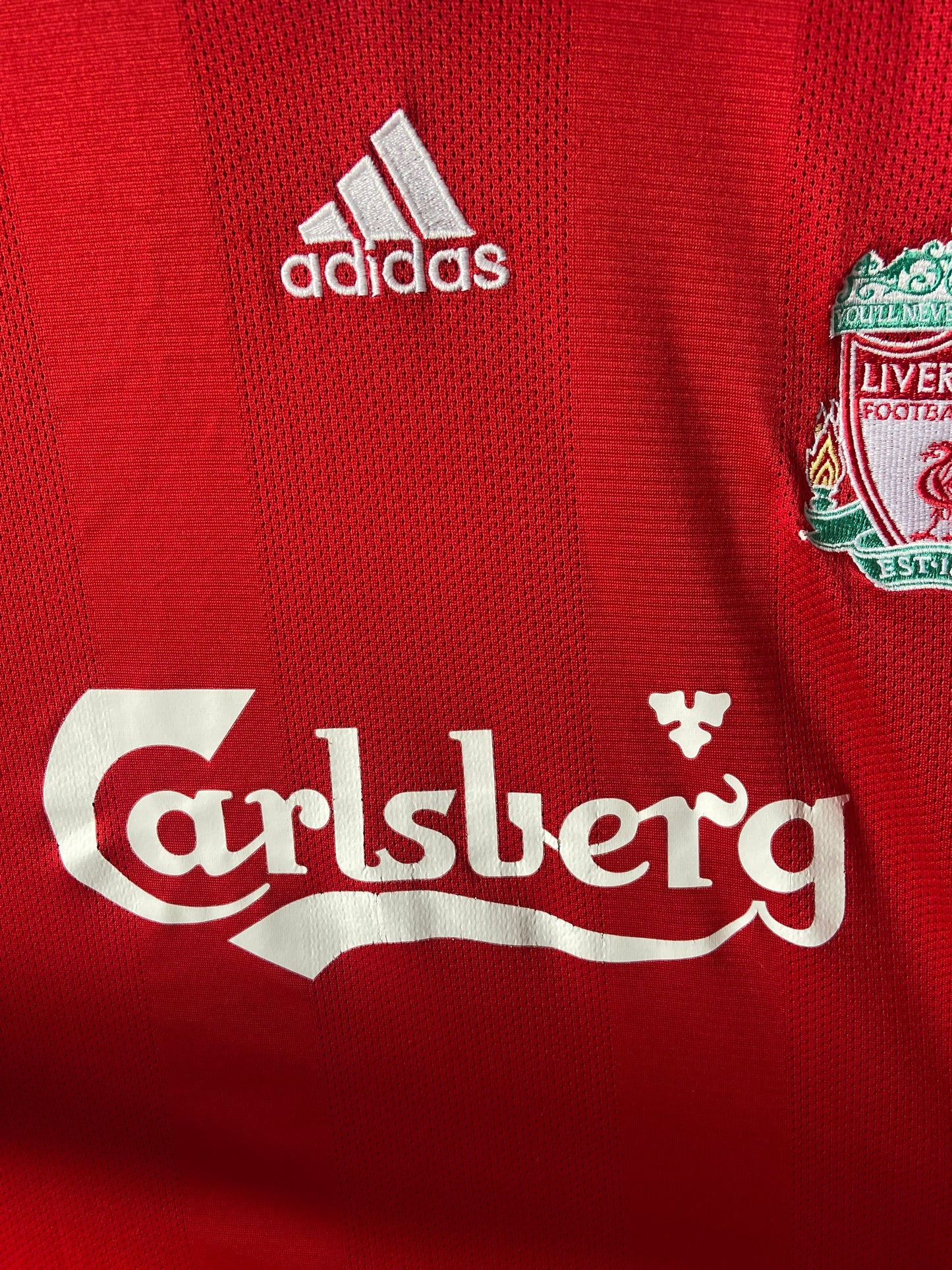 Original FC LIVERPOOL Adidas Long Sleeved Home Shirt 2008-10 Size Medium