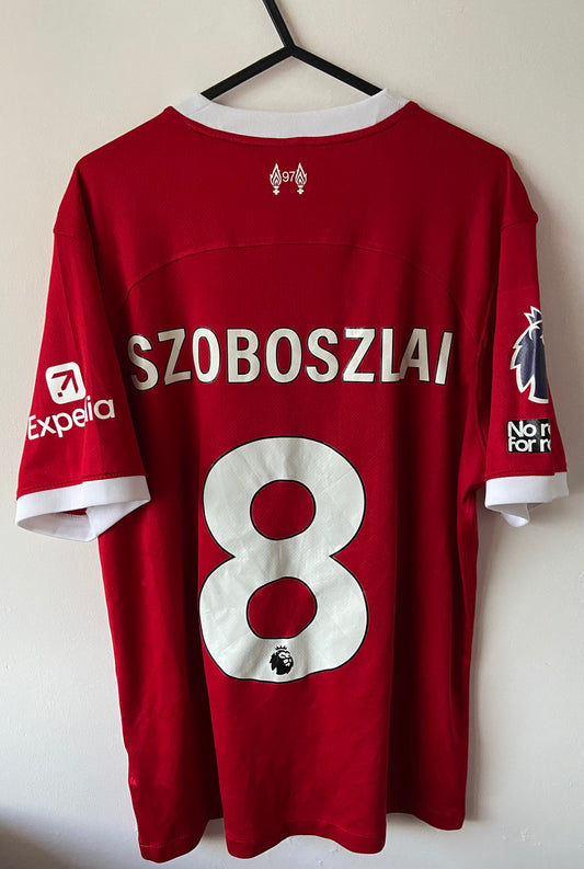 Liverpool 2023/24 Home Original Nike Football Shirt Szoboszlai #8 Size Medium