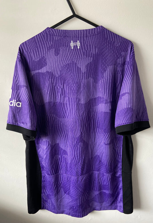 Original Liverpool FC 2023/24 Nike Purple Third Shirt Large Men’s