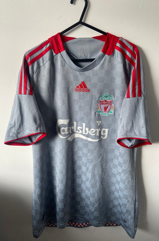 Original Vintage Liverpool FC 2008/09 Away Shirt Adidas Size Medium