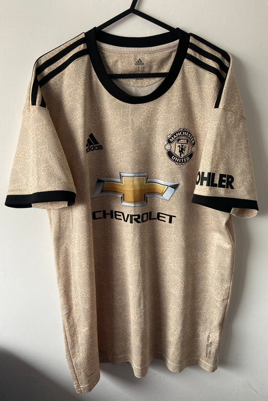 FC Manchester United Adidas 2019/20 Away Football Shirt Adults Large